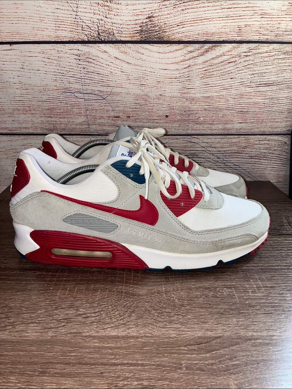 Pre Owned Nike Air Max 90 "Athletic Club University Red' Men's Size 13